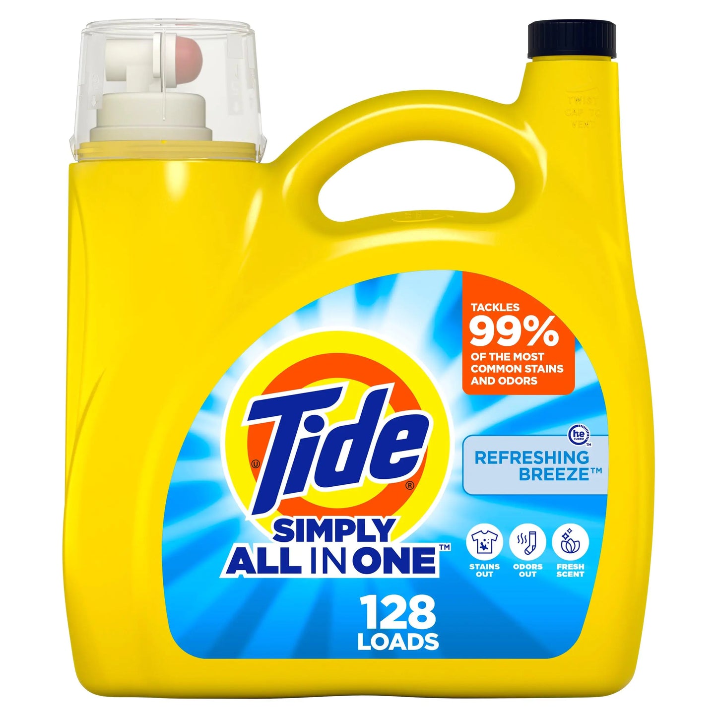 Tide Simply Liquid Laundry Detergent Refreshing Breeze 168 oz 128 Loads Tide Liquid Laundry Detergent Laundry Soap